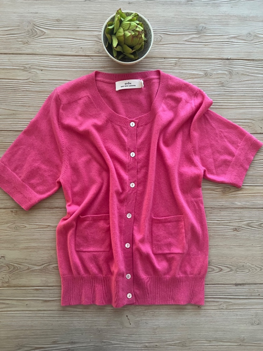 Arch4 Baby Goat Cashmere Cardigan, Size Large